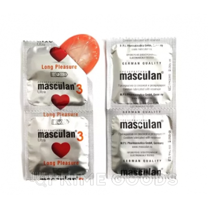 Презервативы Masculan, ultra 3, латекс, кольца, точечные, анестетик, 19 см, 5,3 см, 10 шт. от sex shop primegoods фото 3