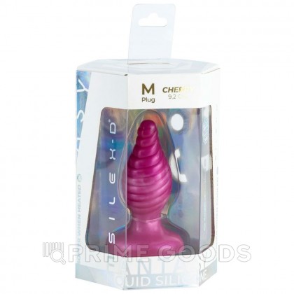 Анальная пробка Fantasy Cherry от Silexd, розовая от sex shop primegoods фото 3