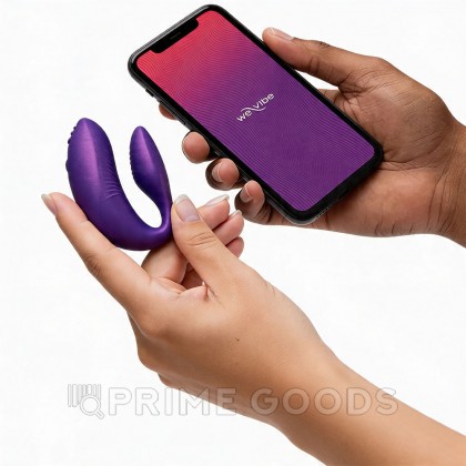 Вибратор для пар We-Vibe Chorus Pro фиолетовый от sex shop primegoods фото 4