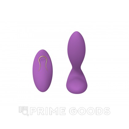 Вибростимулятор клитора и точки G с пультом ДУ (фиолетовый) от sex shop primegoods фото 5