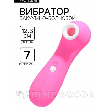 Бесконтактный вакуумно-волновой стимулятор клитора и сосков, 7 режимов, розовый от sex shop primegoods фото 5