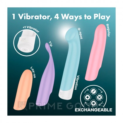 Вибропуля с 3 насадками Satisfyer Playful Four от sex shop primegoods фото 2