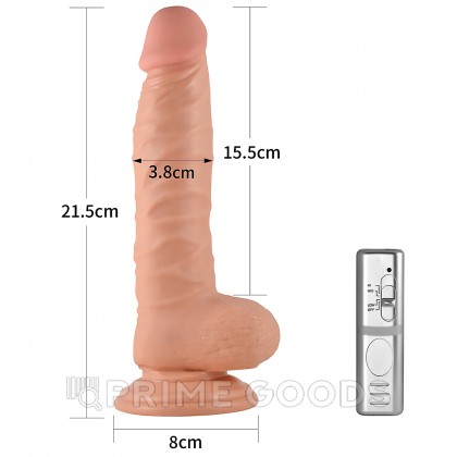 Вибратор-реалистик на присоске, 21.5 см от sex shop primegoods фото 5