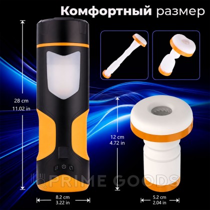 Автоматический мастурбатор с функцией ротации от sex shop primegoods фото 9