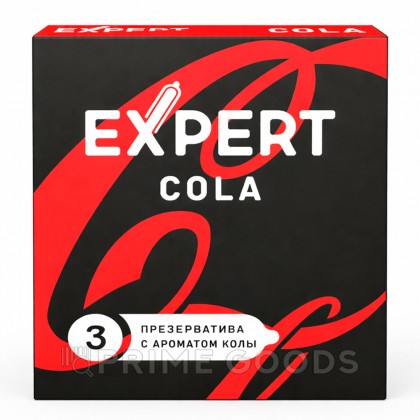 Презервативы EXPERT Cola, аромат Колы, 3 шт от sex shop primegoods
