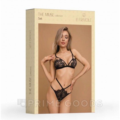 Контурный комплект с кружевом и стрепами Muse (L/XL) от sex shop primegoods фото 3