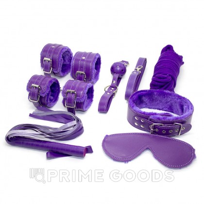 БДСМ набор 10 предметов, фиолетовый от sex shop primegoods фото 10