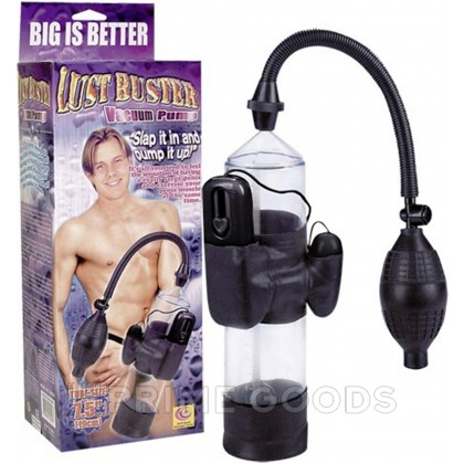 Помпа с вибрацией Lust Buster Vibrating Vacuum Pump от sex shop primegoods