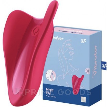 Мини вибратор (вибратор на палец) Satisfyer High Fly красный от sex shop primegoods фото 8