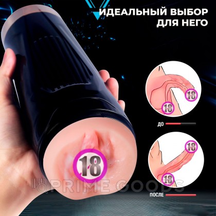 Реалистичный мастурбатор  с вибрацией Davina от sex shop primegoods фото 9
