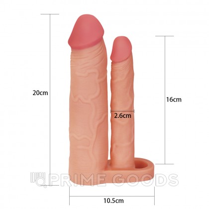 Насадка Pleasure X Tender Double Penis от sex shop primegoods фото 6