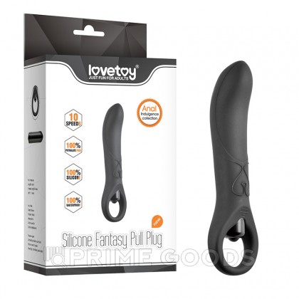 Силиконовый анальный плаг с вибрацией - Fantasy Pull Plug  от sex shop primegoods