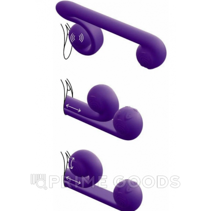 Вибромассажер для двойной стимуляции Snail Vibe фиолетовый от sex shop primegoods фото 3