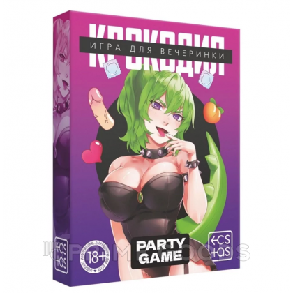 Игра для вечеринки «Крокодил», 50 карт, 18+ (розовая коробка) от sex shop primegoods фото 2