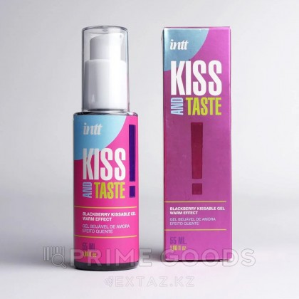 Гель с ароматом ежевики и согревающим эффектом INTT Kiss and taste! 55 мл от sex shop primegoods фото 2