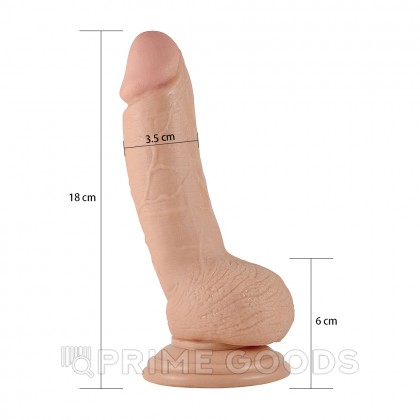 Фаллоимитатор реалистик - 18 см.  от sex shop primegoods фото 2