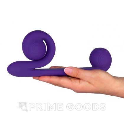 Вибромассажер для двойной стимуляции Snail Vibe фиолетовый от sex shop primegoods фото 10