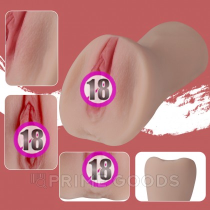 Реалистичный мастурбатор в виде вагины и половых губ Miriam от sex shop primegoods фото 6