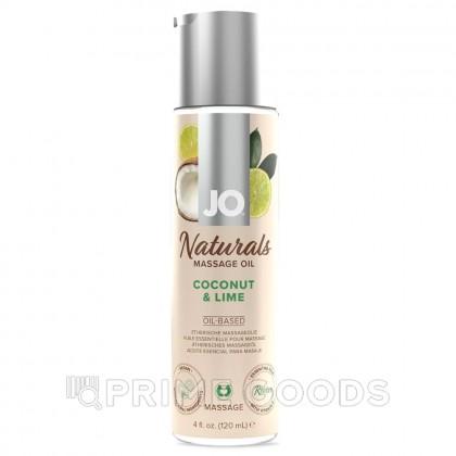 Массажное масло JO Naturals, кокос и лайм, 120 мл от sex shop primegoods