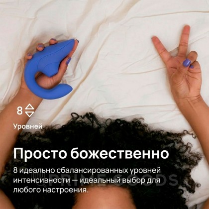 Бесконтактный клиторальный стимулятор Womanizer Blend, голубой от sex shop primegoods фото 13