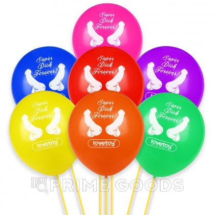 Воздушные шарики Super Dick Forever (с фаллосами) 7 шт. от sex shop primegoods фото 6