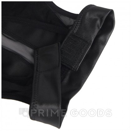 Кожаное платье Ohyeah с сетчатыми вставками, XS-S от sex shop primegoods фото 8