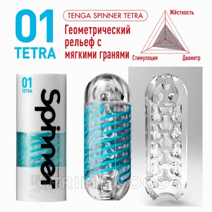 TENGA SPINNER Мастурбатор Tetra от sex shop primegoods фото 2