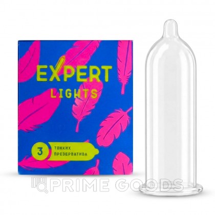 Презервативы EXPERT LIGHTS № 3 (ультратонкие), 3 шт. от sex shop primegoods