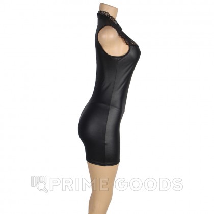 Кожаное платье с кружевом Ohyeah +стринги, XL-2XL от sex shop primegoods фото 4