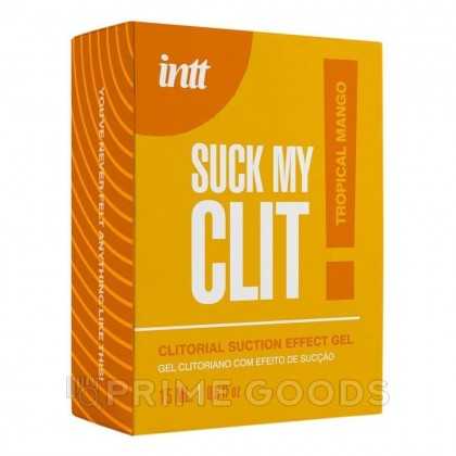Гель-стимулятор Suck my clit INTT с эффектами всасывания, вибрации и охлаждения 15 мл (манго) от sex shop primegoods фото 4