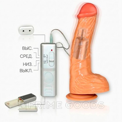 Вибратор на присоске к стене - 18 см. от sex shop primegoods фото 4