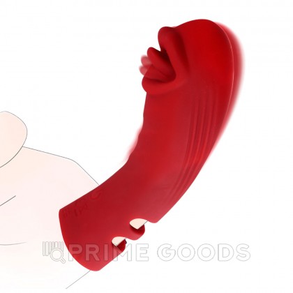 Силиконовый вибратор на палец с дополнительной стимуляцией от sex shop primegoods фото 16