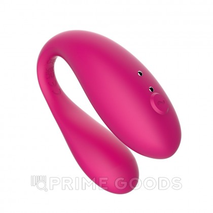 Вибратор для пар TWIN Pink с управлением через приложение от Amovibe от sex shop primegoods