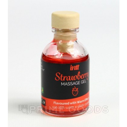 Гель съедобный для интимного массажа Intt Strawberry Massage Gel 30 мл, клубника от sex shop primegoods фото 4