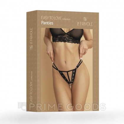 Трусики с доступом и металлическими вставками Easy to love (XS/S; 40-42) от sex shop primegoods фото 11