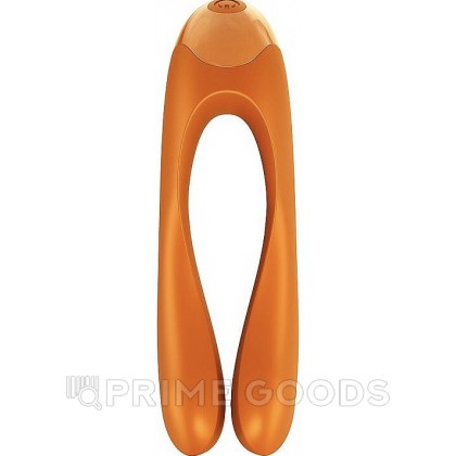 Мини вибратор на палец Satisfyer Candy Cane оранжевый от sex shop primegoods фото 6
