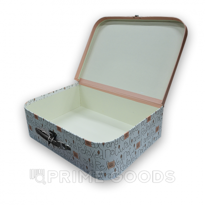 Чемодан-органайзер розовый с надписями, 29 см от sex shop primegoods