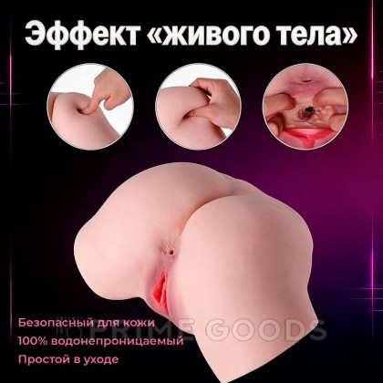 Реалистичный двойной мастурбатор Fanny от sex shop primegoods фото 9