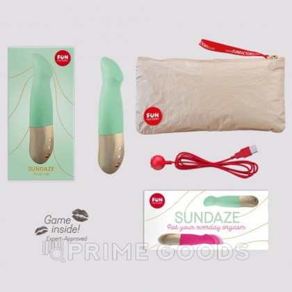 Пульсатор-вибратор SUNDAZE от Fun Factory (фисташковый) от sex shop primegoods фото 3