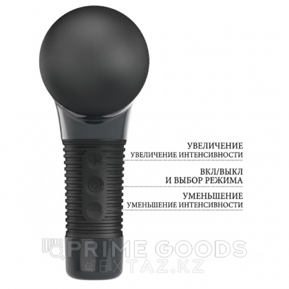 Универсальный вибромассажер Super power 7 режимов вибрации (серо-черный) от sex shop primegoods фото 2