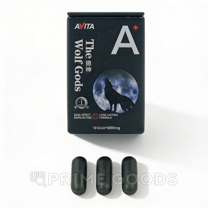 Средство для продления эрекции The wolf Gods (10 таблеток) от sex shop primegoods фото 4