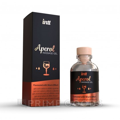 Intt Aperol Massage Gel - Съедобный гель для интимного массажа, 30 мл (Апероль) от sex shop primegoods