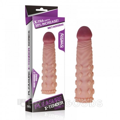Насадка на пенис Pleasure X-TENDER (18*4,1) от sex shop primegoods фото 2