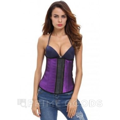 Эластичный утягивающий фиолетовый корсет под грудь, размер XL от sex shop primegoods фото 4