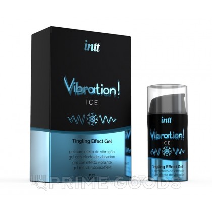 Intt Vibration Ice - Жидкий интимный гель с эффектом вибрации 15 мл от sex shop primegoods фото 2