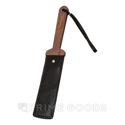 Твердый паддл из натуральной кожи и дерева - primegoods.kz фото 2 Твердый паддл из натуральной кожи и дерева от sex shop primegoods фото 2