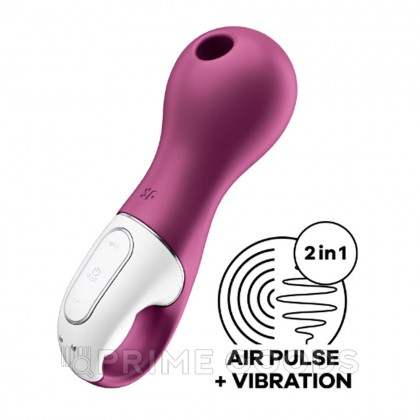 Вакуумный стимулятор клитора с вибрацией Satisfyer Lucky Libra ягодный от sex shop primegoods фото 4