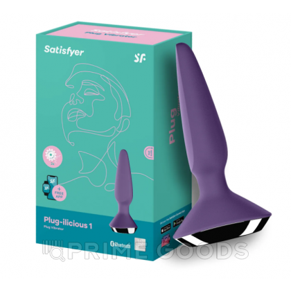 Анальный плаг с вибрацией Satisfyer Plug-ilicious 1 purple от sex shop primegoods фото 4
