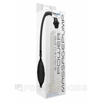 Помпа Power massage pump W. Sleeve, 20 см, Прозрачный от sex shop primegoods фото 2
