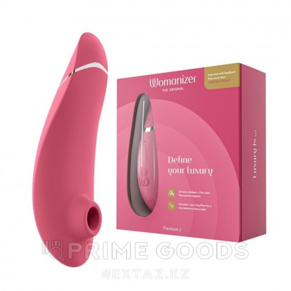 Бесконтактный клиторальный стимулятор Womanizer Premium 2 розовый от sex shop primegoods фото 2